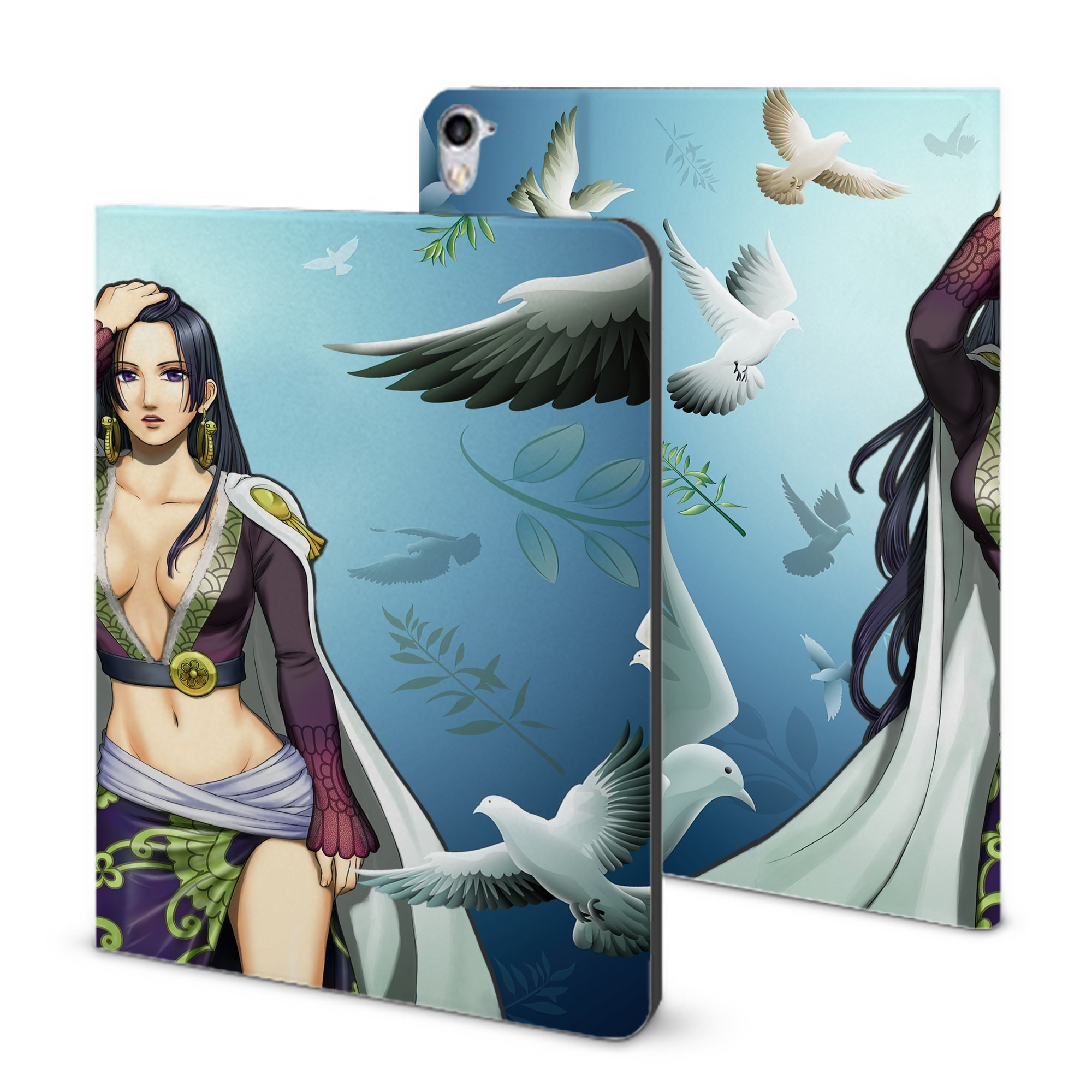 ワンピース ONE PIECE IPad ケース ブック型 PUレザー TPU 耐衝撃 軽量 薄型 ペン収納なし 全面保護 IPad 各モデル対応